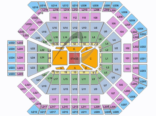 Mgm Grand Detailed Seating Chart