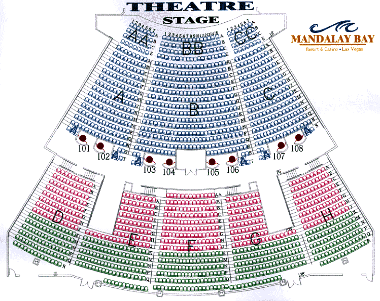 Michael Jackson One Show Seating Chart
